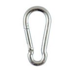 TIMCO 5mm Carbine Hooks - Zinc (5055893375785) Plain Bag 10 Pieces 5CHB