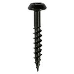 TIMCO 6.0 x 40 40mm Rainwater Screws - PZ - Low Profile Pan - Exterior - Black (5056601904976) Box 200 Pieces 60040CLARBBX