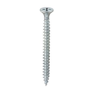 TIMCO 6.0 x 70 70mm Solo Chipboard & Woodscrews - PZ - Double Countersunk - Zinc (5056110843810) Box 200 Pieces 60070SOLOZ