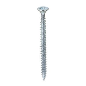 TIMCO 6.0 x 80 80mm Solo Chipboard & Woodscrews - PZ - Double Countersunk - Zinc (5055331847591) Box 200 Pieces 60080SOLOZ