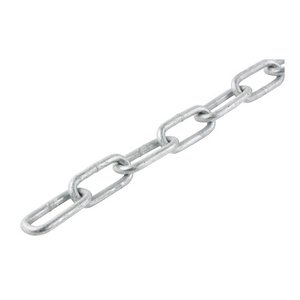 TIMCO 6 x 42 x 12mm (10m) 10000mm Welded Link Chain - Hot Dipped Galvanised (5056601901340) Box 1 Each 642HDGC10