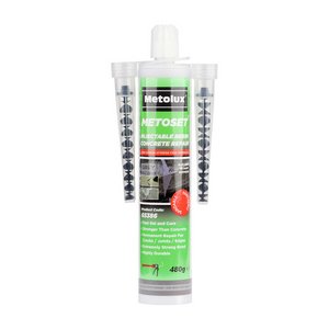 Metolux 480g Metoset Concrete Repair Resin - Grey (5018567125161) Cartridge 1 Each 65386
