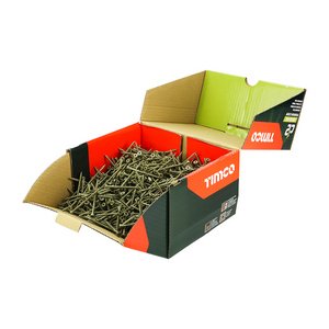 TIMCO 4.5 x 65 65mm C2 Deck-Fix - TX - Countersunk with Ribs - Twin-Cut - Green (5056110876115) Box 1000 Pieces 65C2DIND