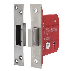 TIMCO 78 case / 57 backset 5 Lever British Standard CE Deadlock - Stainless Steel - Satin (5056110888972) Box 1 Each 675040