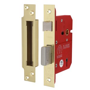 TIMCO 78 case / 57 backset 5 Lever British Standard CE Sashlock - Electro Brass (5056110888897) Box 1 Each 675548