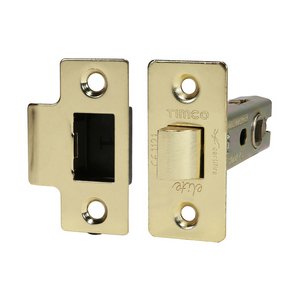 TIMCO 76 case / 57 backset Tubular Latch - Electro Brass (5056110837512) Plain Bag 1 Each 675555