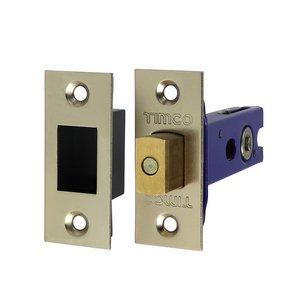 TIMCO 78 case / 57 backset Architectural Tubular Deadbolt - Electro Brass & Satin Nickel (5056110888675) TIMbag 1 Each 675606P