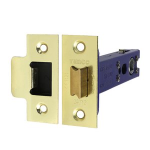 TIMCO 103 case / 82.5 backset Architectural Tubular Latch - Electro Brass & Satin Nickel (5056110888644) TIMbag 1 Each 675673P