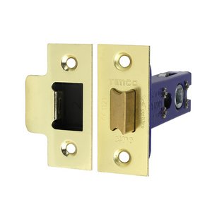 TIMCO 78 case / 57 backset Architectural Tubular Latch - Electro Brass & Satin Nickel (5056110837550) Plain Bag 1 Each 675815