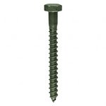 TIMCO 6.0 x 75 75mm Coach Screws - Hex - Exterior - Green (5055331892140) Bag 10 Pieces 675INCSB