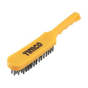 TIMCO 6 Rows Plastic Handle Scratch Brush - Steel (5055893329511) Unit 1 Each 6SBP