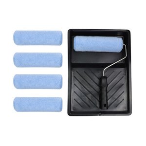 TIMCO 9IN Medium Pile Contractors Roller Frame & Tray Set (5056110888194) Bag 7 Pieces 720129