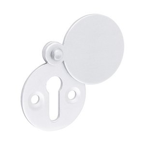 TIMCO 32mm Covered Escutcheon - Satin Anodised Aluminium (5056110897646) Bag 1 Pairs 725059BX