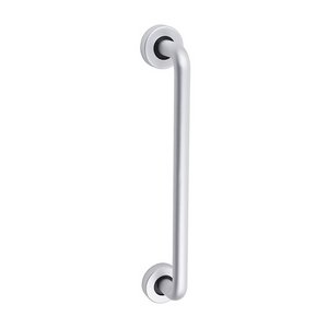 TIMCO 305 x 19 305mm D Shaped Pull Handle On Rose - Satin Anodised Aluminium (5056110893617) TIMbag 1 Each 725094