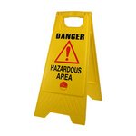 TIMCO 610 x 300 x 30 A-Frame Safety Sign - Danger Hazardous Area (5056110832760) Bag 1 Each 747246