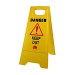 TIMCO 610 x 300 x 30 A-Frame Safety Sign - Danger Keep Out (5056110832753) Bag 1 Each 747852