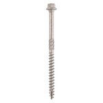 TIMCO 6.7 x 75 75mm Timber Frame Construction & Landscaping Screws - Hex - A4 Stainless Steel (5055017575510) Tube 25 Pieces 75INDEXSST
