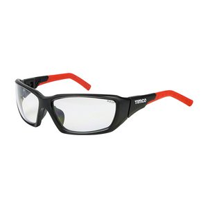 TIMCO One Size Sports Style Safety Glasses - With Adjustable Temples - Clear (5056110820095) Box 1 Each 770401