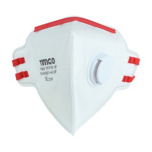 TIMCO One Size FFP3 Fold Flat Masks with Valve (5056110820613) Box 10 Pieces 770834