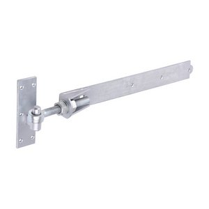 TIMCO 450mm Pair of Adjustable Band & Hook on Plates Hot Dipped Galvanised (5055893360545) Plain Bag 1 Pairs ABH450G