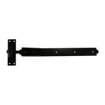 TIMCO 600mm Pair of Adjustable Band & Hook on Plates - Black (5055893360491) Plain Bag 1 Pairs ABH600B