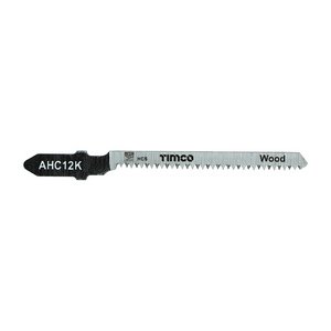 TIMCO T101AO Jigsaw Blades - Wood Cutting - HCS Blades - T101AO (5055017555130) Pack 5 Pieces AHC12K