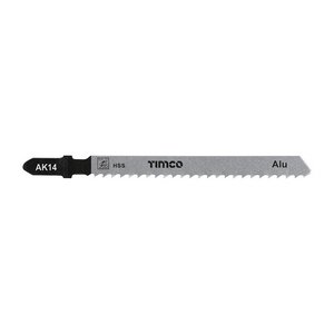 TIMCO T127D 100mm Jigsaw Blades - Metal Cutting - HSS Blades - T127D (5055017555116) Pack 5 Pieces AK14