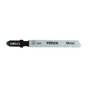TIMCO T118B 76mm Jigsaw Blades - Metal Cutting - HSS Blades - T118B (5055017555239) Pack 5 Pieces AMG12