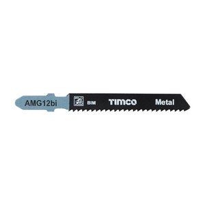 TIMCO T118BF Jigsaw Blades - Metal Cutting - Bi-Metal Blades - T118BF (5055017555284) Pack 5 Pieces AMG12BI