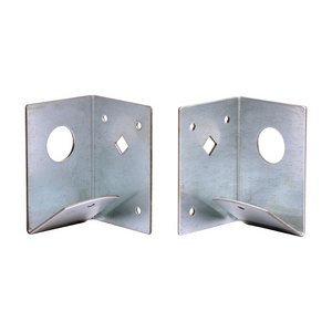 TIMCO 90 x 60 x 60 Arris Rail Support Brackets - Galvanised (5055893365021) Unit 1 Pairs ARBS
