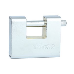 TIMCO 90mm Armoured Rectangular Padlock (5055893315286) Backing Card 1 Each ARP90