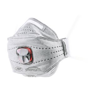 JSP Safety Products FFP3 | Carbon Layer SpringFit™ FFP3 Fold Flat Mask with Typhoon Valve & Nuisance Carbon Layer (5038428320450) Bag 1 Each BGA802206N00