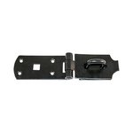 TIMCO 10IN Secure Bolt On Hasp & Staple - Heavy Duty - Black (5055893367018) TIMbag 1 Each BHS10BP