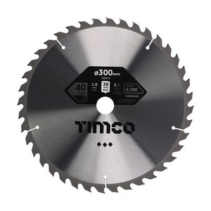 TIMCO 300 x 30 x 80T Circular Saw Blade - Trimming/Crosscut - Medium/Fine (5055893302705) Clamshell 1 Each C3003080