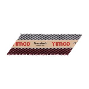 TIMCO 2.8 x 63 FirmaHold Collated Clipped Head Nails - Trade Pack - Ring Shank - Bright (5055017592258) Box 3300 Pieces CBRT63