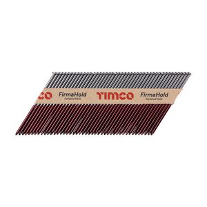 TIMCO 3.1 x 90 FirmaHold Collated Clipped Head Nails - Trade Pack - Plain Shank - Bright (5055017592326) Box 2200 Pieces CBRT90