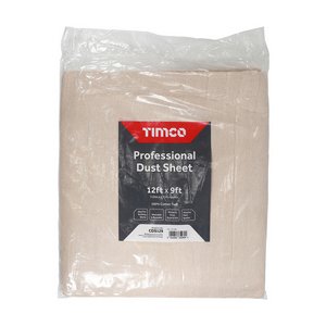 TIMCO 12ft x 9ft Professional Dust Sheet (5055893352694) Bag 1 Each CDS129