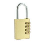 TIMCO 21mm Brass Combi Padlock (5055893301036) Blister Pack 1 Each CP21