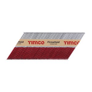 TIMCO 3.1 x 90 FirmaHold Collated Clipped Head Nails - Trade Pack - Part Ring Shank - FirmaGalv + (5056110836478) Box 2200 Pieces CPLT90P