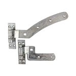 TIMCO 300mm Pair of Curved Rail Hinge Set - Left Hand - Hot Dipped Galvanised (5055893360453) Plain Bag 1 Pairs CRHLG