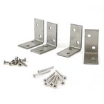 TIMCO 4 brackets + 16 screws Decking Handrail Bracket Kit - Stainless Steel (5055893384763) Plain Bag 1 Each DHRB