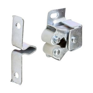 TIMCO 28 x 32 x 1 28mm Double Roller Catches - Zinc (5056110890937) Bag 50 Pieces DRBG