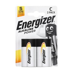 Energizer C E93 Energizer Alkaline Power Battery (7638900297324) Pack 2 Pieces ENR297324