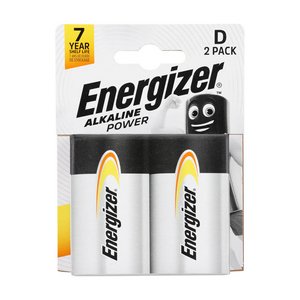 Energizer D E95 Energizer Alkaline Power Battery (7638900297331) Pack 2 Pieces ENR297331