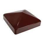 TIMCO 100mm Fence Post Cap - Oxide Red (5055893365014) Unit 1 Each FPC100