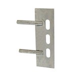 TIMCO 150 x 50mm Gravel Board Clip - Twin Pin - Galvanised (5055893364987) Unit 1 Each GB2P