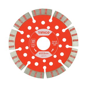 TIMCO 115 x 22.2 Trade Diamond Blade - Segmented (5055017575718) Box 1 Each GPL115222