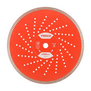 TIMCO 300 x 20.0 Trade Diamond Blade - Continuous (5056110862200) Box 1 Each GPLC30020