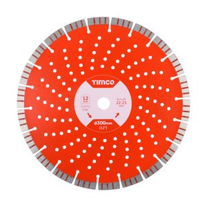 TIMCO 300 x 22.2 Premium Diamond Blade - Turbo Segmented (5055017575817) Box 1 Each GPPL300222