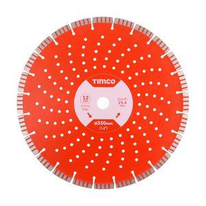TIMCO 350 x 25.4 Premium Diamond Blade - Turbo Segmented (5055017575824) Box 1 Each GPPL350254